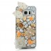Samsung Galaxy Note 5 - Luxury Handmade Bling Bling 3D Rhinestone Crystal Protective Hard Clear Phone Cover Case - White Bow
